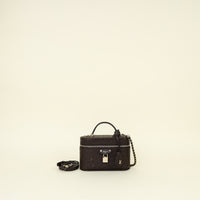 Louis Vuitton Chocolate Brown Ostrich Vanity Chain Pouch