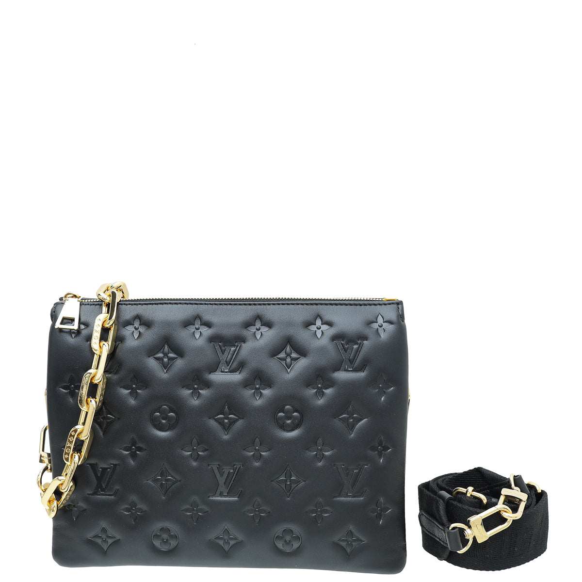 Brand New Louis Vuitton Coussin Shoulder Bag PM Black Noir