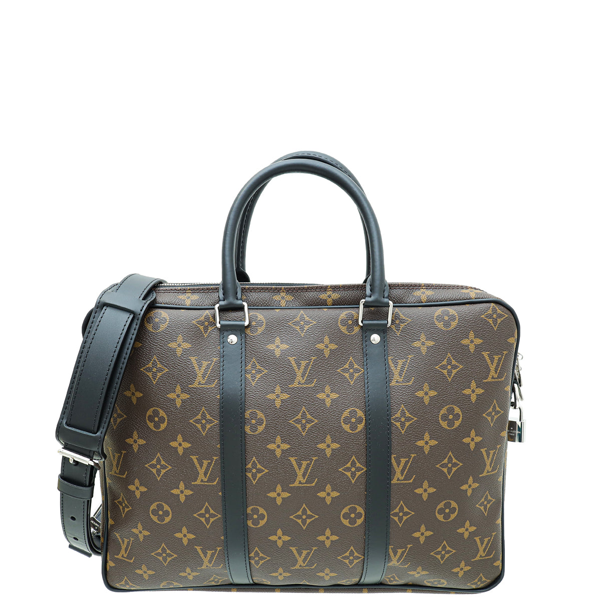 Louis Vuitton Monogram Black Macassar Porte-Documents Voyage PM Bag-Louis Vuitton-THE CLOSET