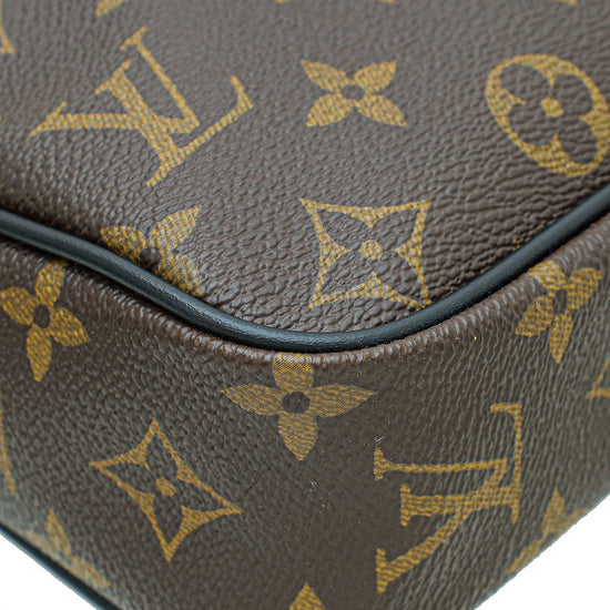 Louis Vuitton Monogram Black Macassar Porte-Documents Voyage PM Bag