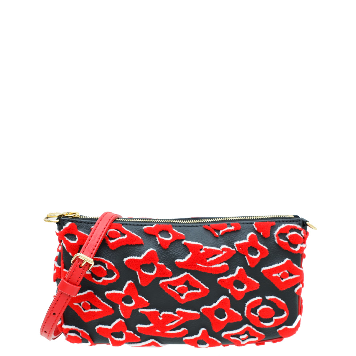 Louis Vuitton Bicolor LVXUF Fischer Tufted Monogram Pochette Accessories-Louis Vuitton-THE CLOSET