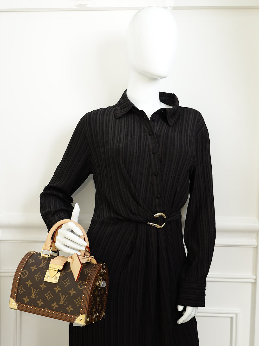 Louis Vuitton Monogram Speedy Trunk 20 Bag