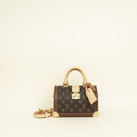 Louis Vuitton Monogram Speedy Trunk 20 Bag