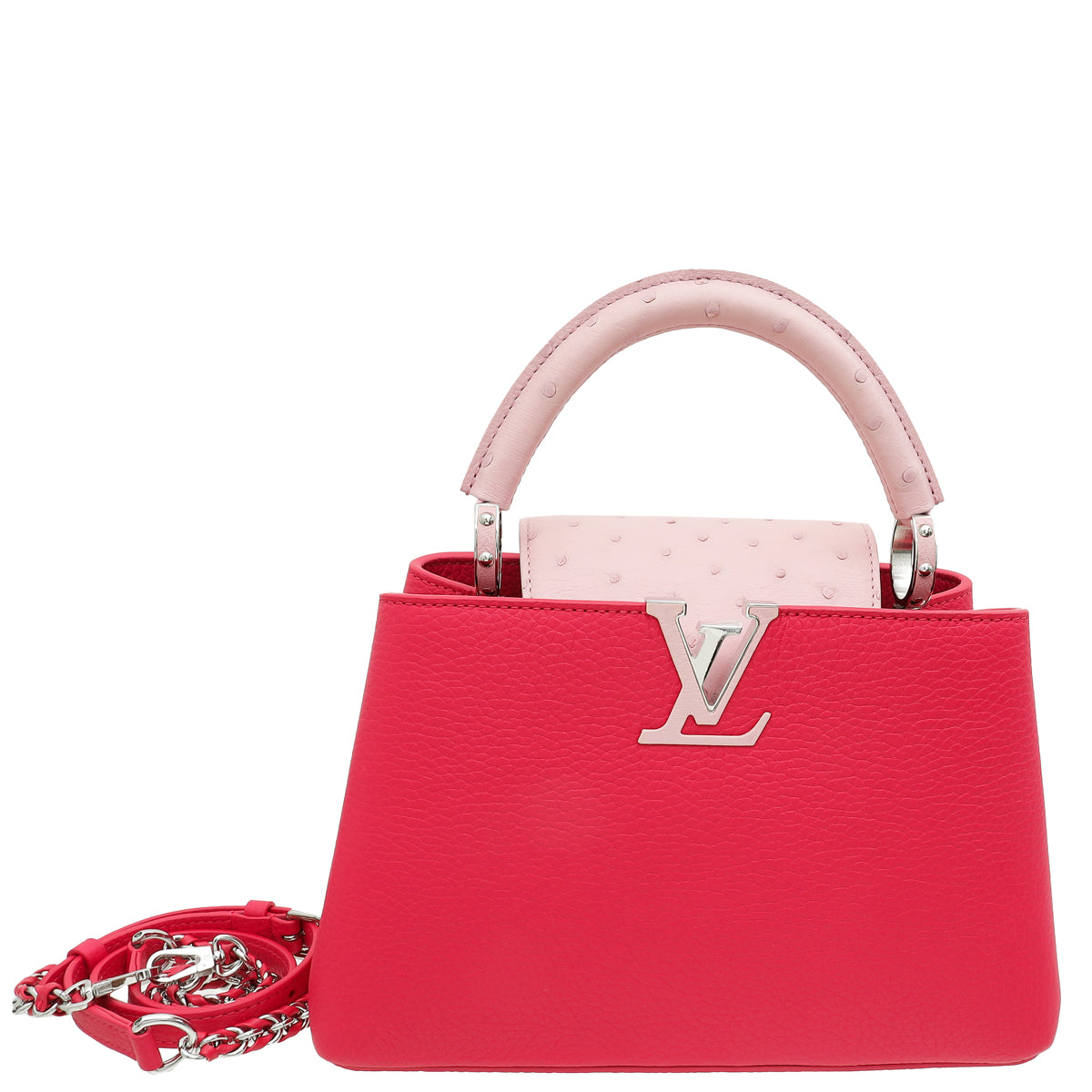 Louis Vuitton Bicolor Capucines BB Taurillon Ostrich Bag-Louis Vuitton-THE CLOSET