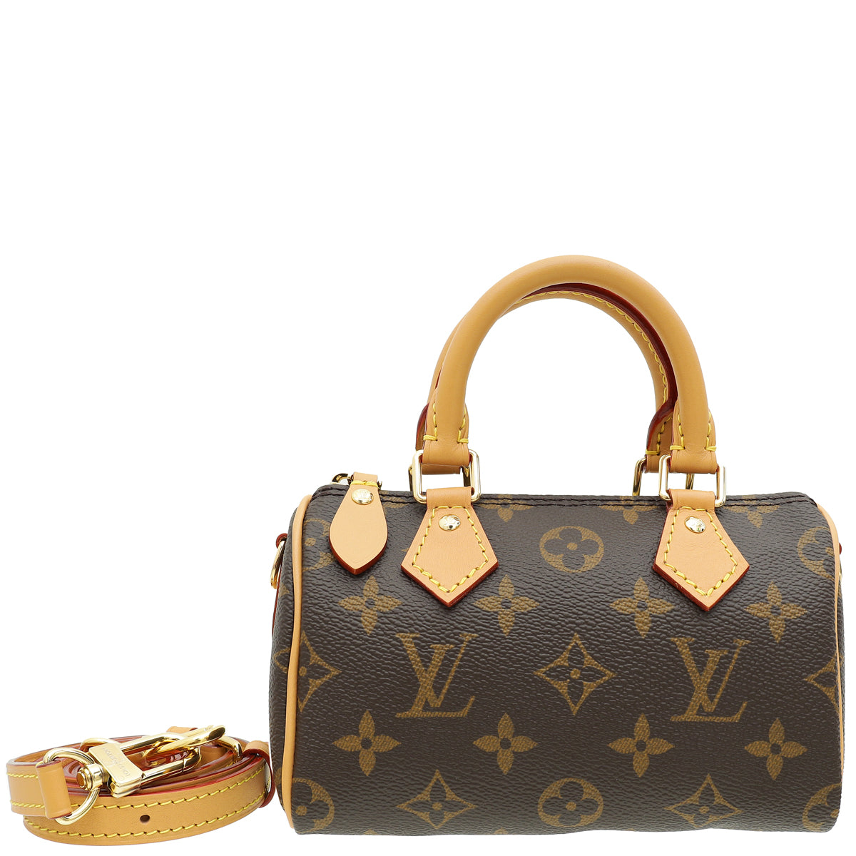 Louis Vuitton Brown Monogram Speedy Nano Bag-Louis Vuitton-THE CLOSET
