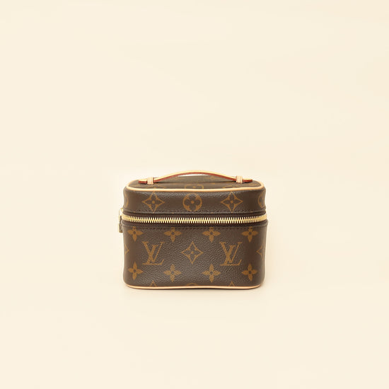 Louis Vuitton Brown Monogram Nice Nano Vanity Case-Louis Vuitton-THE CLOSET