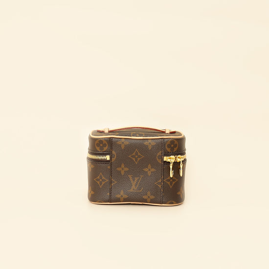 Louis Vuitton Brown Monogram Nice Nano Vanity Case-Louis Vuitton-THE CLOSET