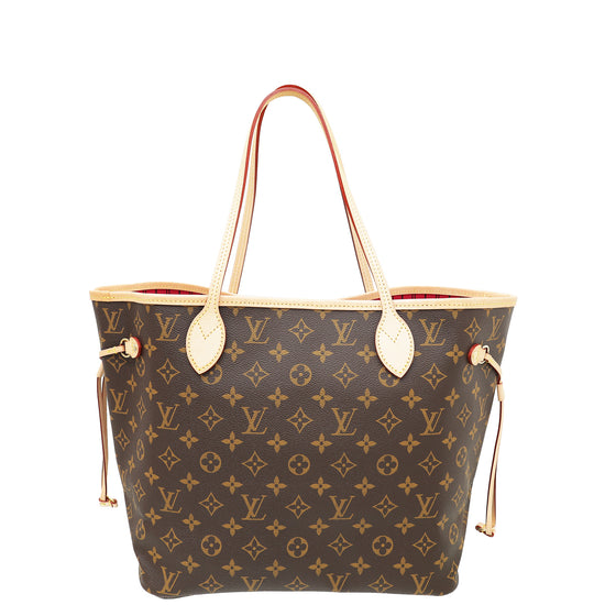 Louis Vuitton Monogram Neverfull MM Bag W/ Pouch