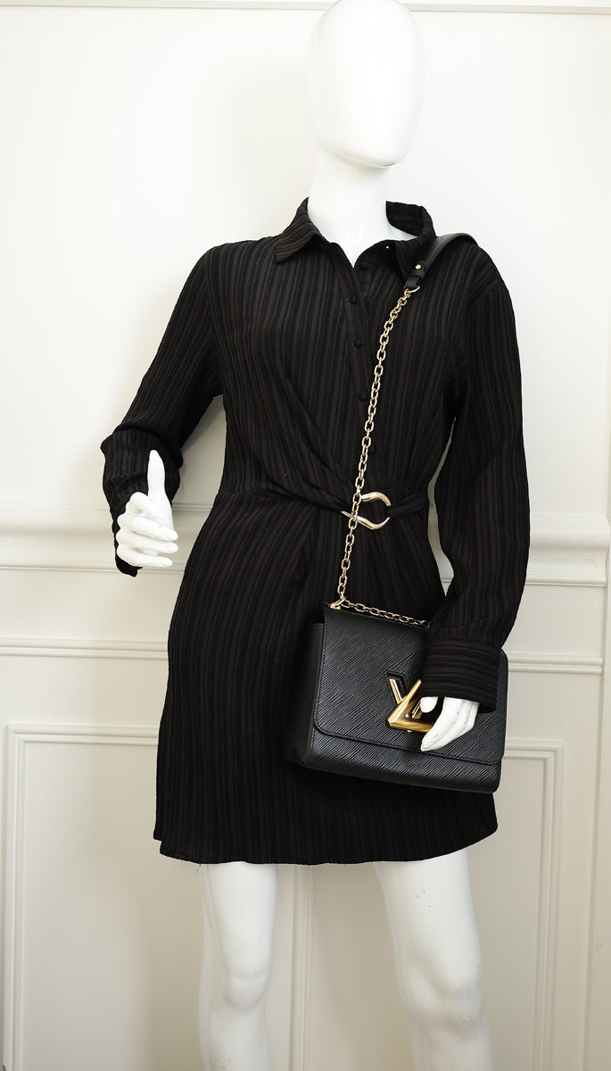 Louis Vuitton Black Twist MM Bag