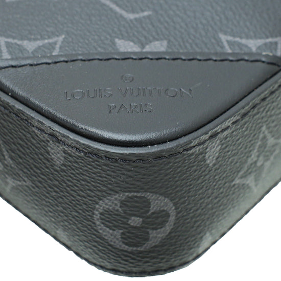 Louis Vuitton Trio Messenger Bag Reverse Monogram Eclipse Canvas Black
