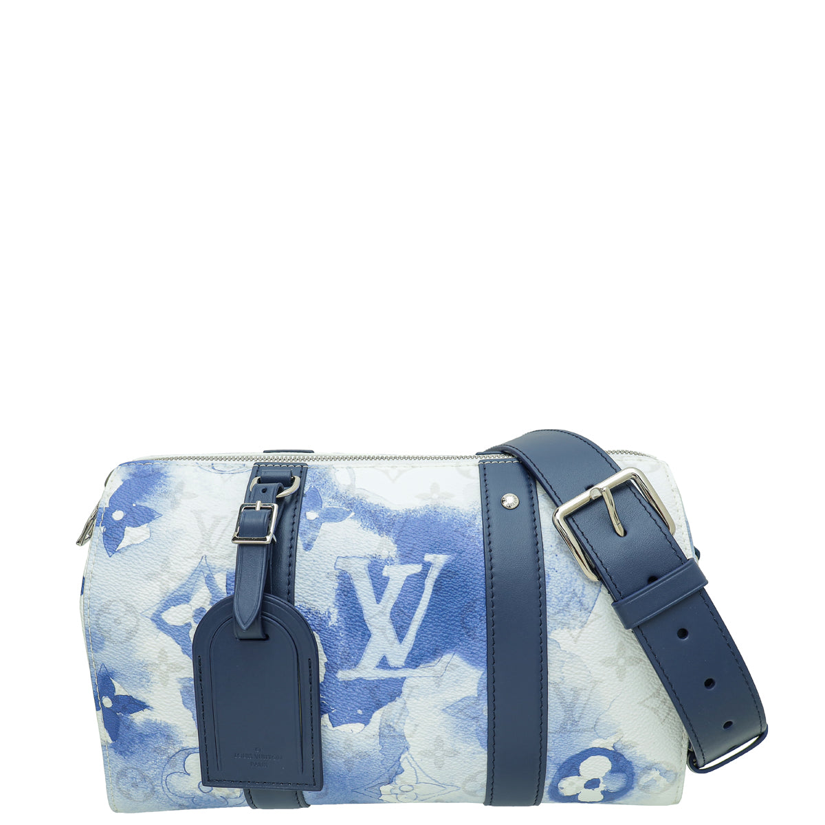 Louis Vuitton Blue Monogram Watercolor City Keepall Bag-Louis Vuitton-THE CLOSET