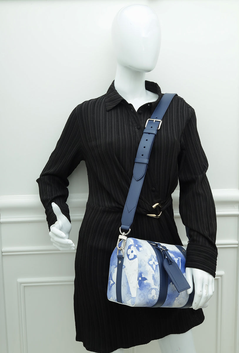 Louis Vuitton Blue Monogram Watercolor City Keepall Bag
