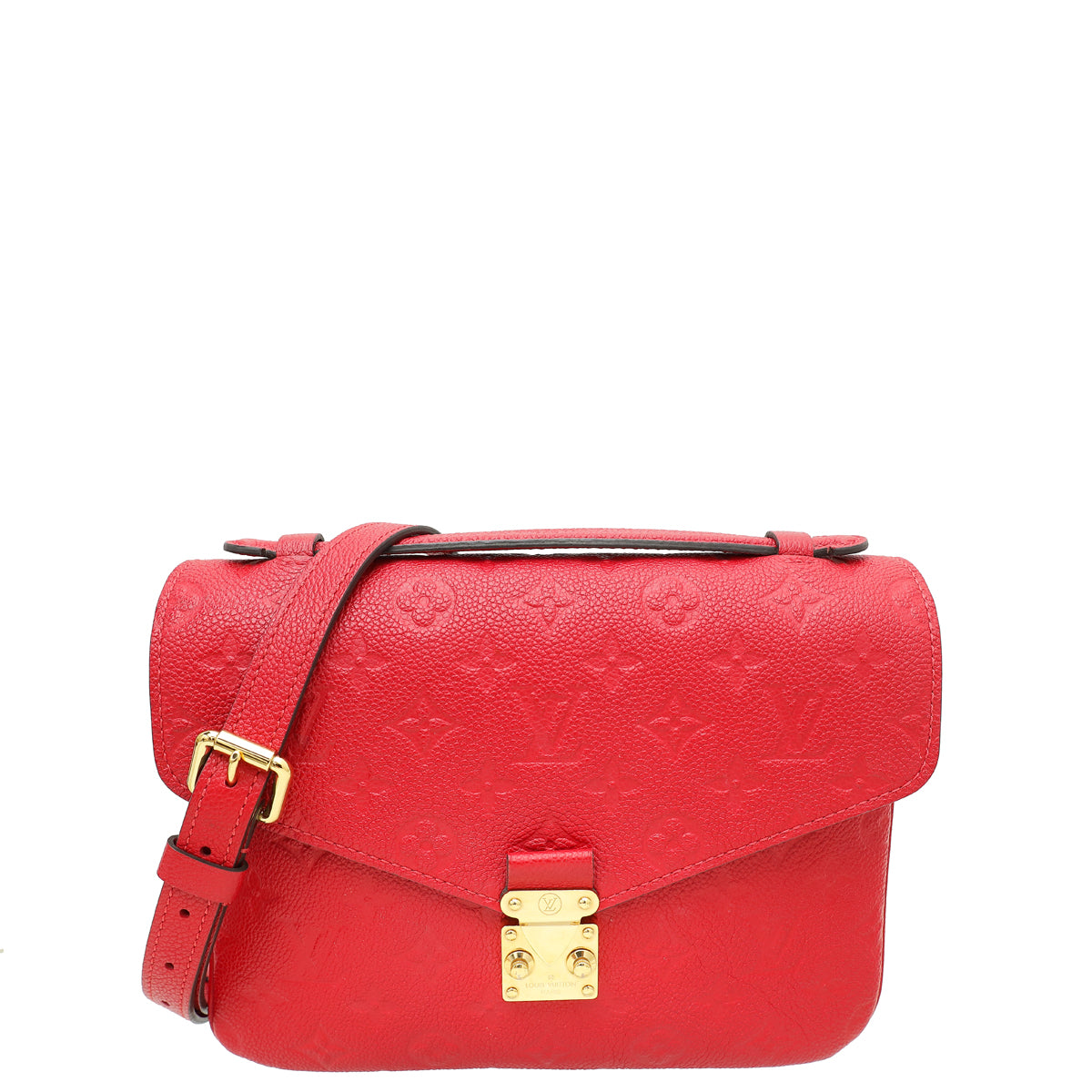 Louis Vuitton Chery Red Monogram Empreinte Pochette Metis Bag-Louis Vuitton-THE CLOSET