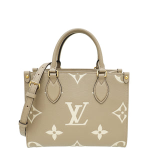 حقيبة Louis Vuitton Bicolor Monogram Empreinte منقوشة Onthego PM