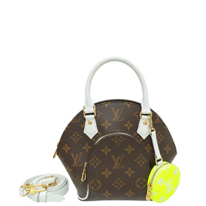 حقيبة لويس فويتون Monogram White LV Match Ellipse BB