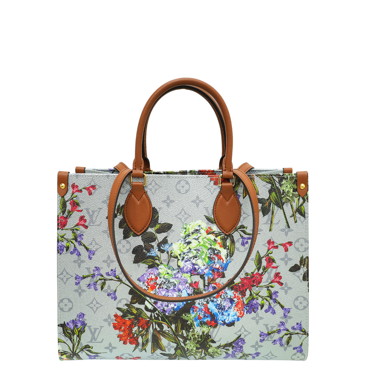 Louis Vuitton Silver Multicolor Metallic Monogram Garden Onthego MM Bag-Louis Vuitton-THE CLOSET