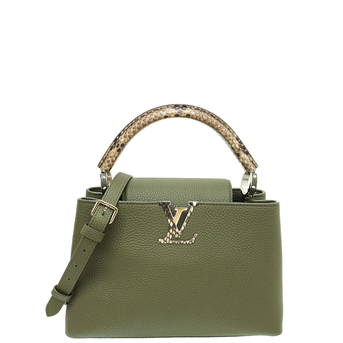 Louis Vuitton Kaki Capucines MM Bag-Louis Vuitton-THE CLOSET