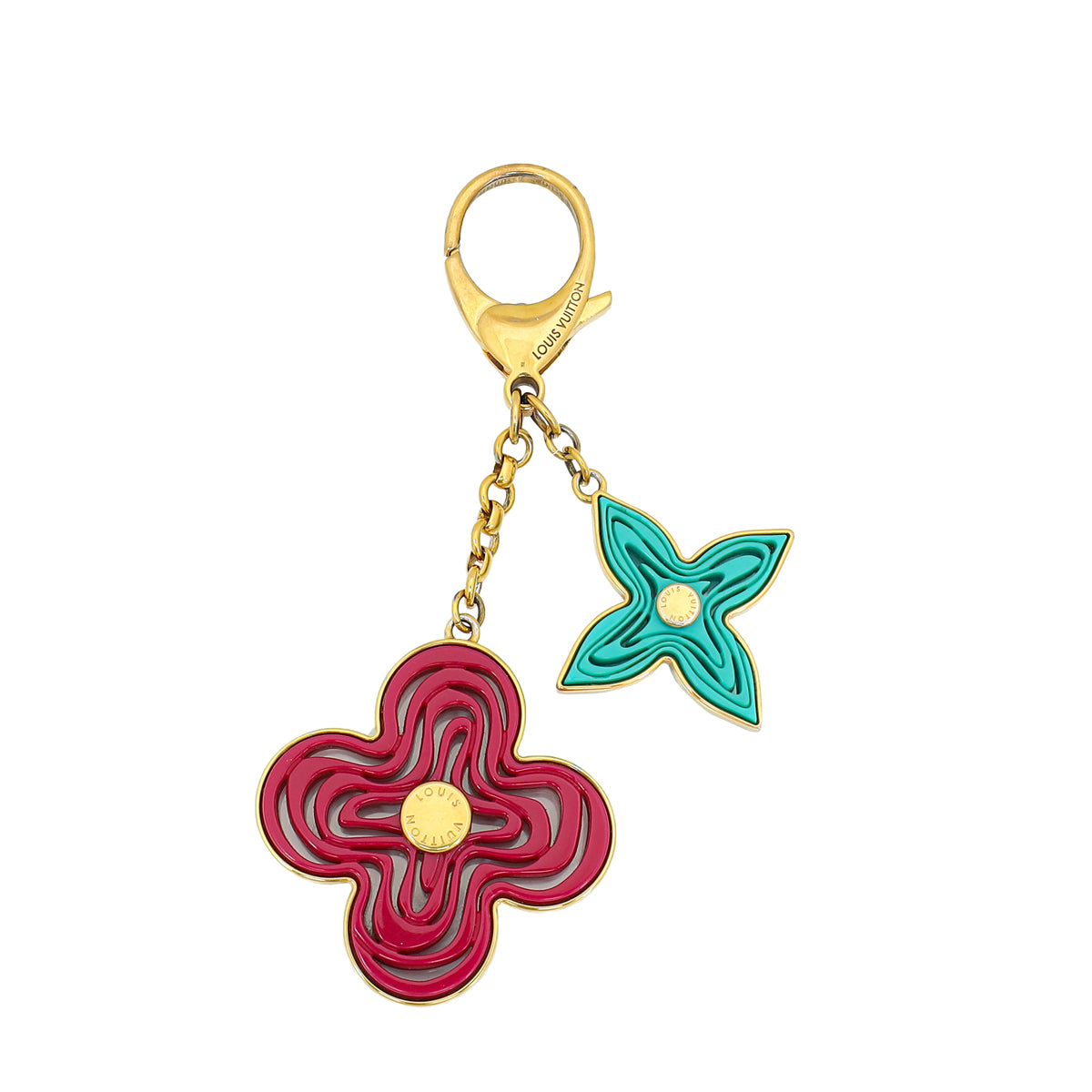 Louis Vuitton Bicolor Naif Resin Key Holder Bag Charm