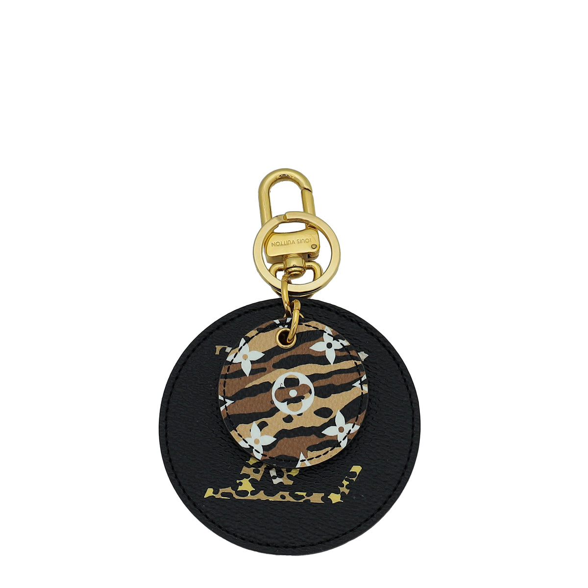 Louis Vuitton Black Monogram Giant Jungle Bag Charm Key Holder-Louis Vuitton-THE CLOSET