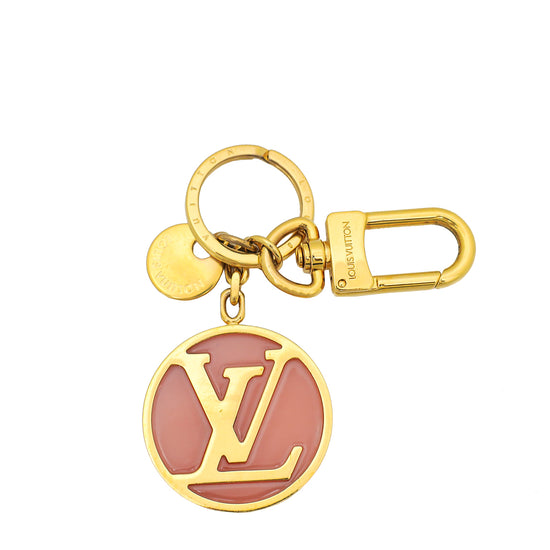 Louis Vuitton Pink Circle Bag Charm Key Holder