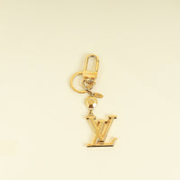 Louis Vuitton Gold Finish Facettes Key Holder Bag Charm