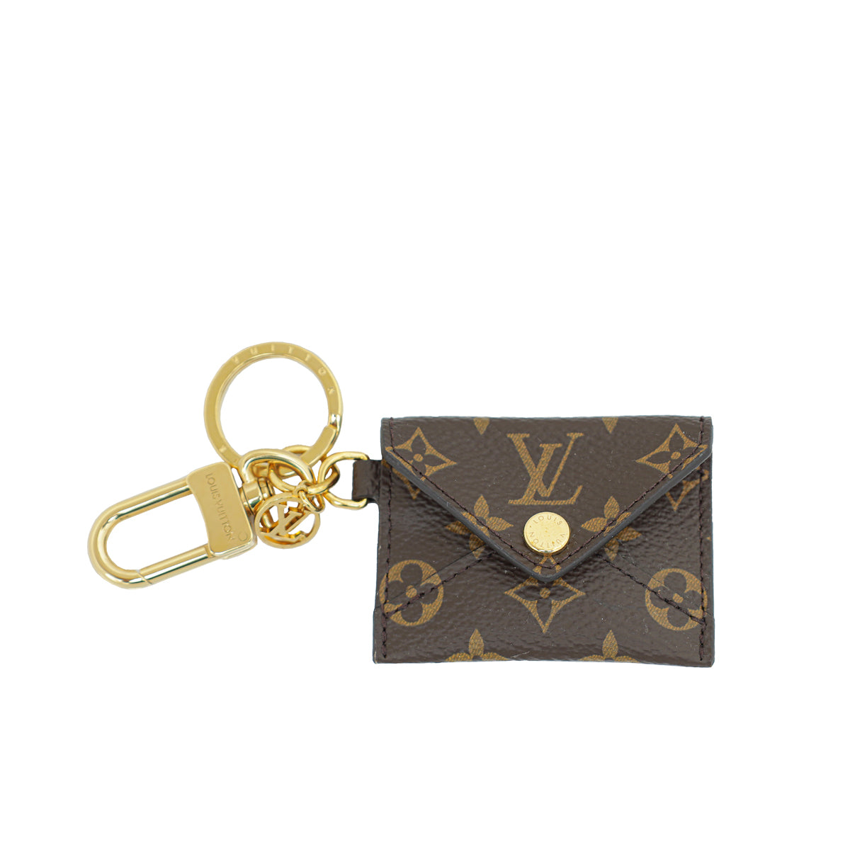 Louis Vuitton Brown Monogram Kirigami Pouch Bag Charm and Key Holder-Louis Vuitton-THE CLOSET