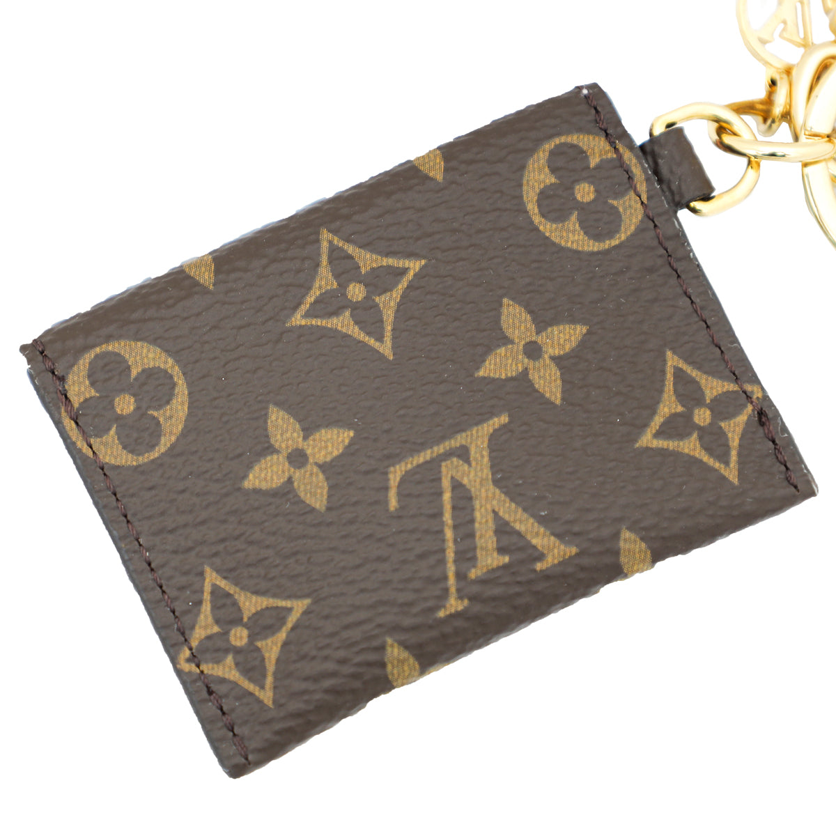 Louis Vuitton Brown Monogram Kirigami Pouch Bag Charm and Key Holder-Louis Vuitton-THE CLOSET