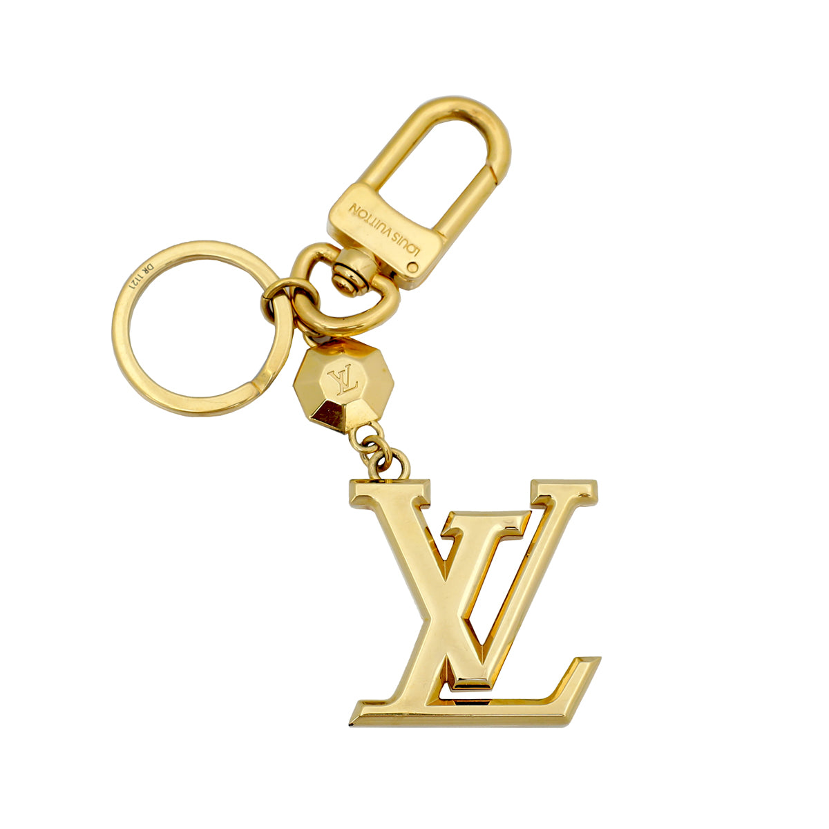 Louis Vuitton Gold Toned 'Facettes' Bag Charm Key Holder – Lux