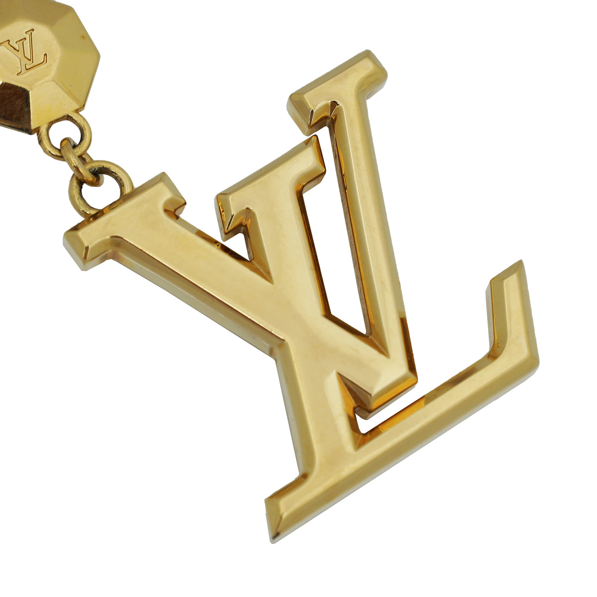 Louis Vuitton LV Facettes Bag Charm & Key Holder 2023-24FW, Gold