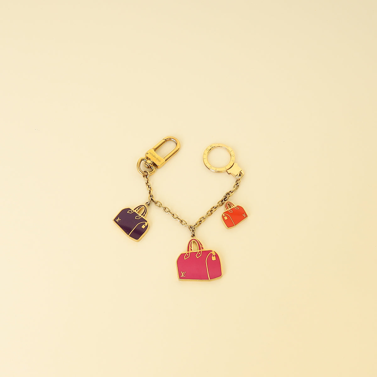 Louis Vuitton Multicolor Iconic Speedy Bag Charm Chain Keyring