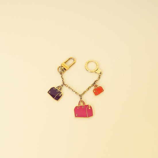 Louis Vuitton Multicolor Iconic Speedy Bag Charm Chain Keyring