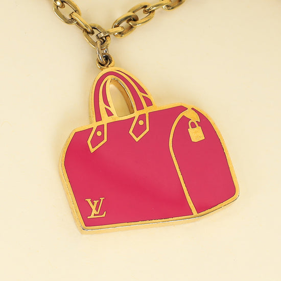 Louis Vuitton Multicolor Iconic Speedy Bag Charm Chain Keyring