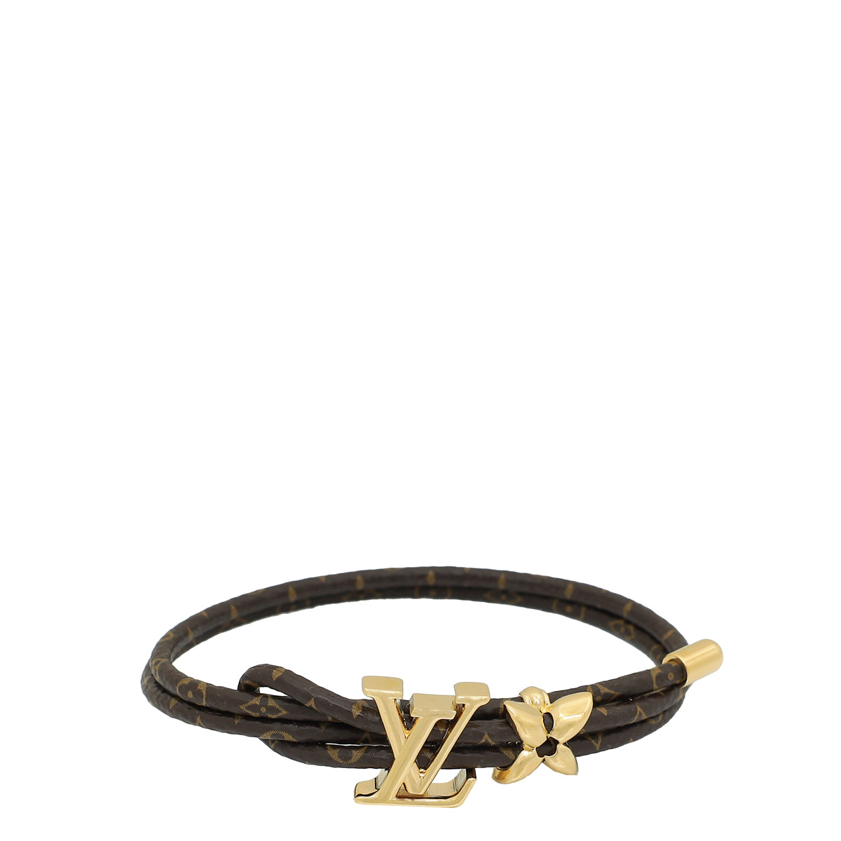 Louis Vuitton Brown Monogram Bloom Bracelet-Louis Vuitton-THE CLOSET