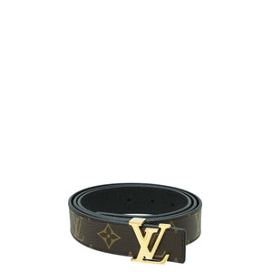 Louis Vuitton Bicolor Monogram Reversible Initials Belt 38