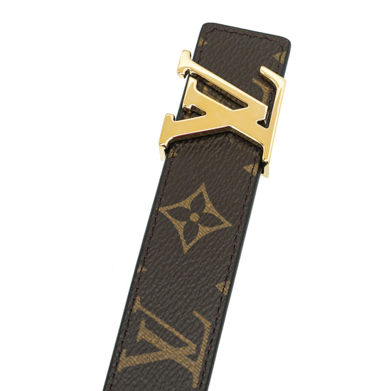 Louis Vuitton Bicolor Monogram Reversible Initials Belt 38