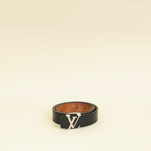 Louis Vuitton Black Initiales Buckle 30mm Belt 32