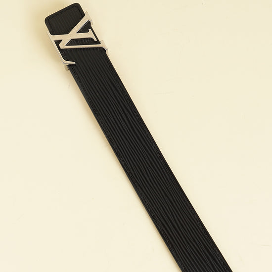 Louis Vuitton Black Initiales Buckle 30mm Belt 32