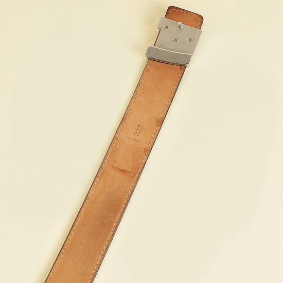 Louis Vuitton Black Initiales Buckle 30mm Belt 32