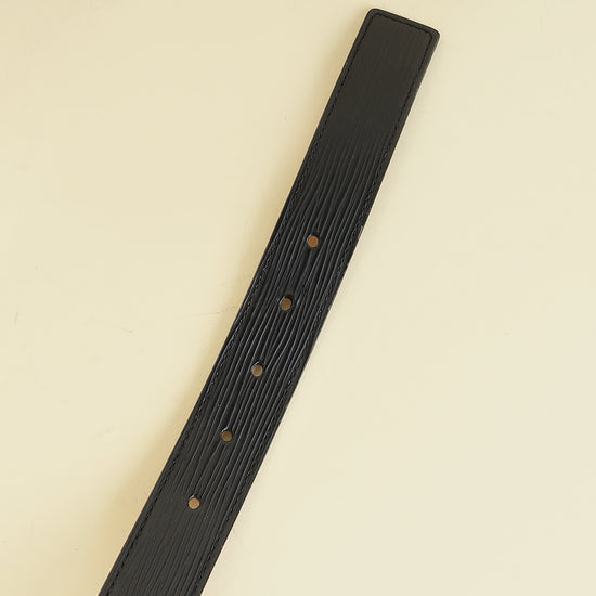 Louis Vuitton Black Initiales Buckle 30mm Belt 32