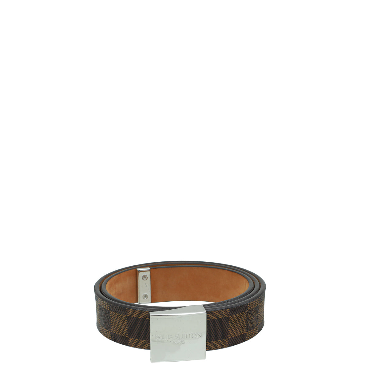 Louis Vuitton Damier Ebene LV Paris Buckle 30mm Belt 32-Louis Vuitton-THE CLOSET