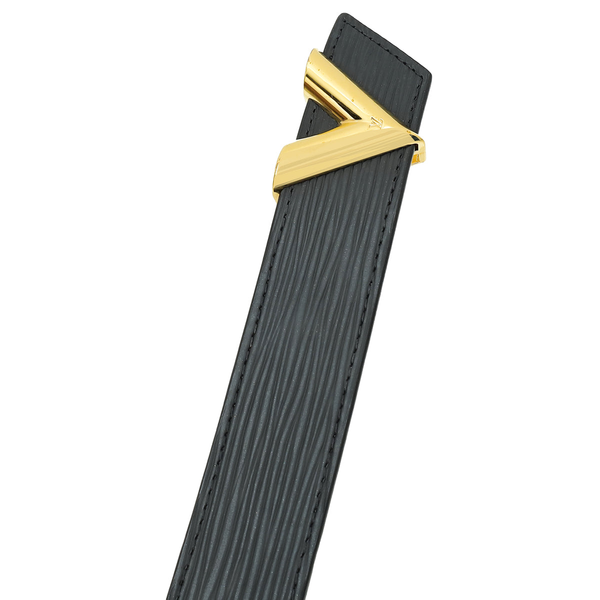 Louis Vuitton Black Essential V Buckle 30mm Belt 36