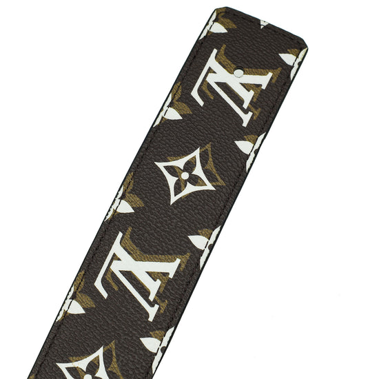 Louis Vuitton Tricolor Shape Reversible Belt Strap 34