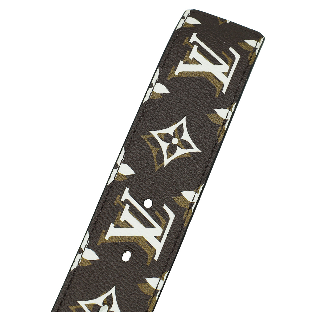 Louis Vuitton Tricolor Shape Reversible Belt Strap 34