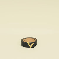 Louis Vuitton Black V Essential 30mm Belt 30