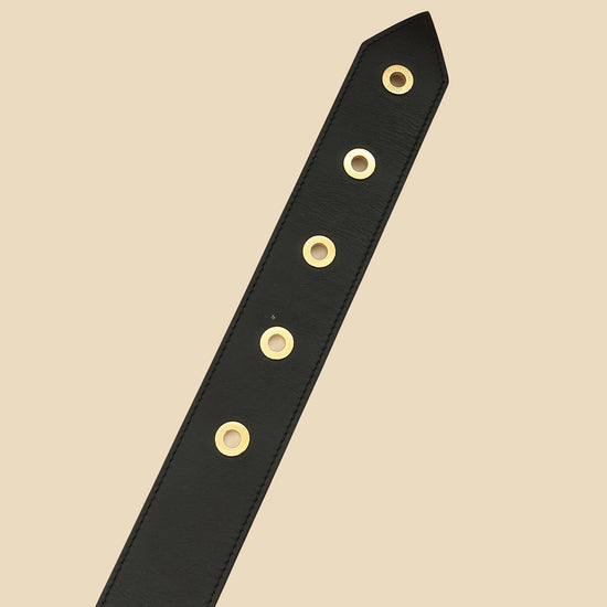 Louis Vuitton Black Tie The Knot Eyelets 45mm Belt 32-Louis Vuitton-THE CLOSET
