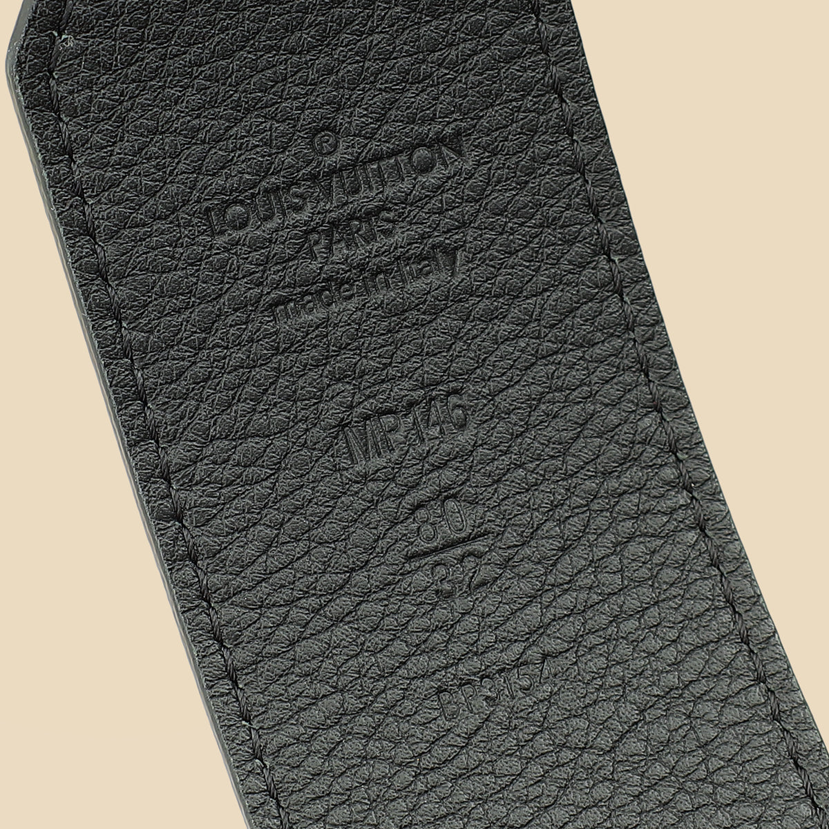 Louis Vuitton Black Tie The Knot Eyelets 45mm Belt 32-Louis Vuitton-THE CLOSET