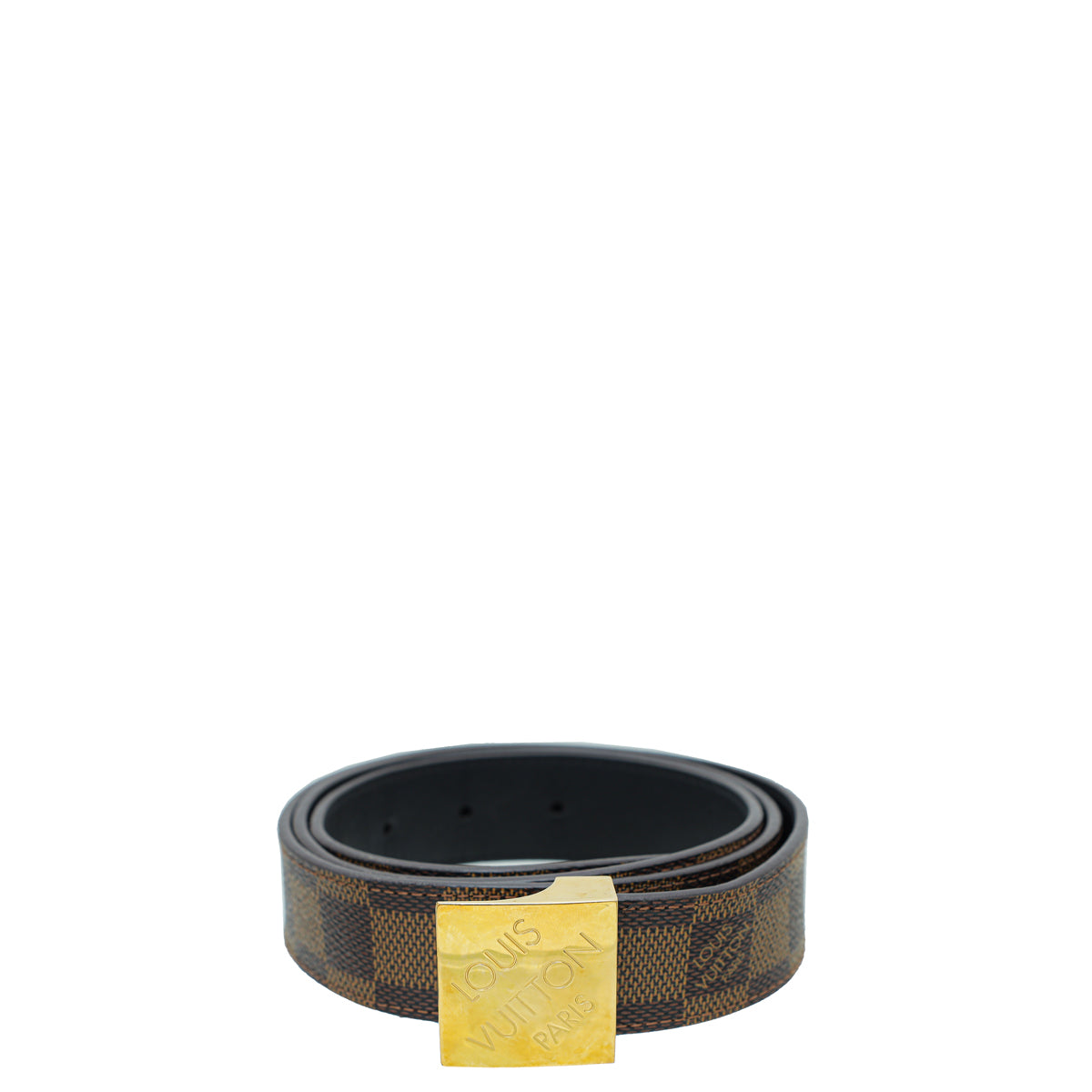 Louis Vuitton Damier Ebene LV Paris Buckle Belt 38-Louis Vuitton-THE CLOSET