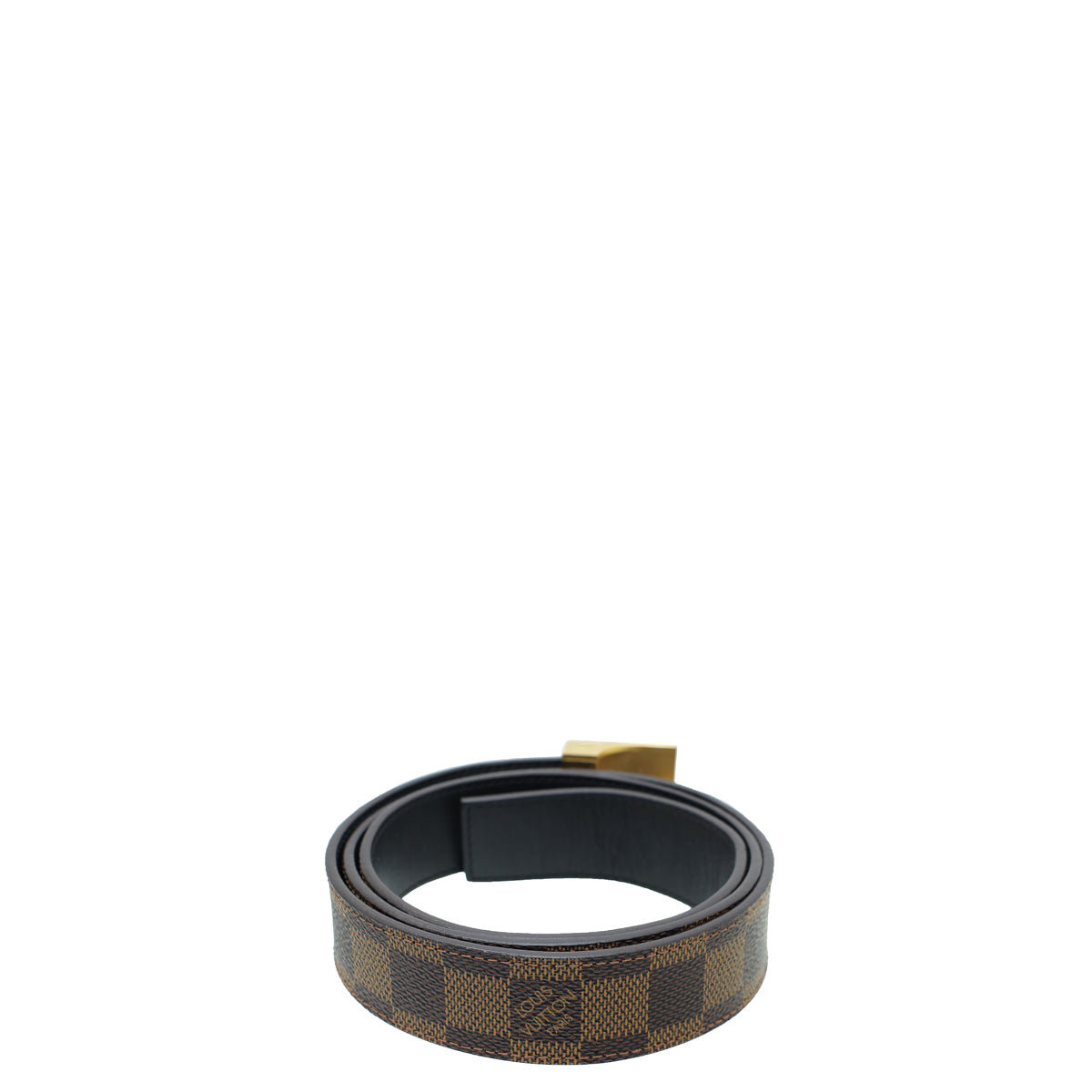 Louis Vuitton Damier Ebene LV Paris Buckle Belt 38-Louis Vuitton-THE CLOSET