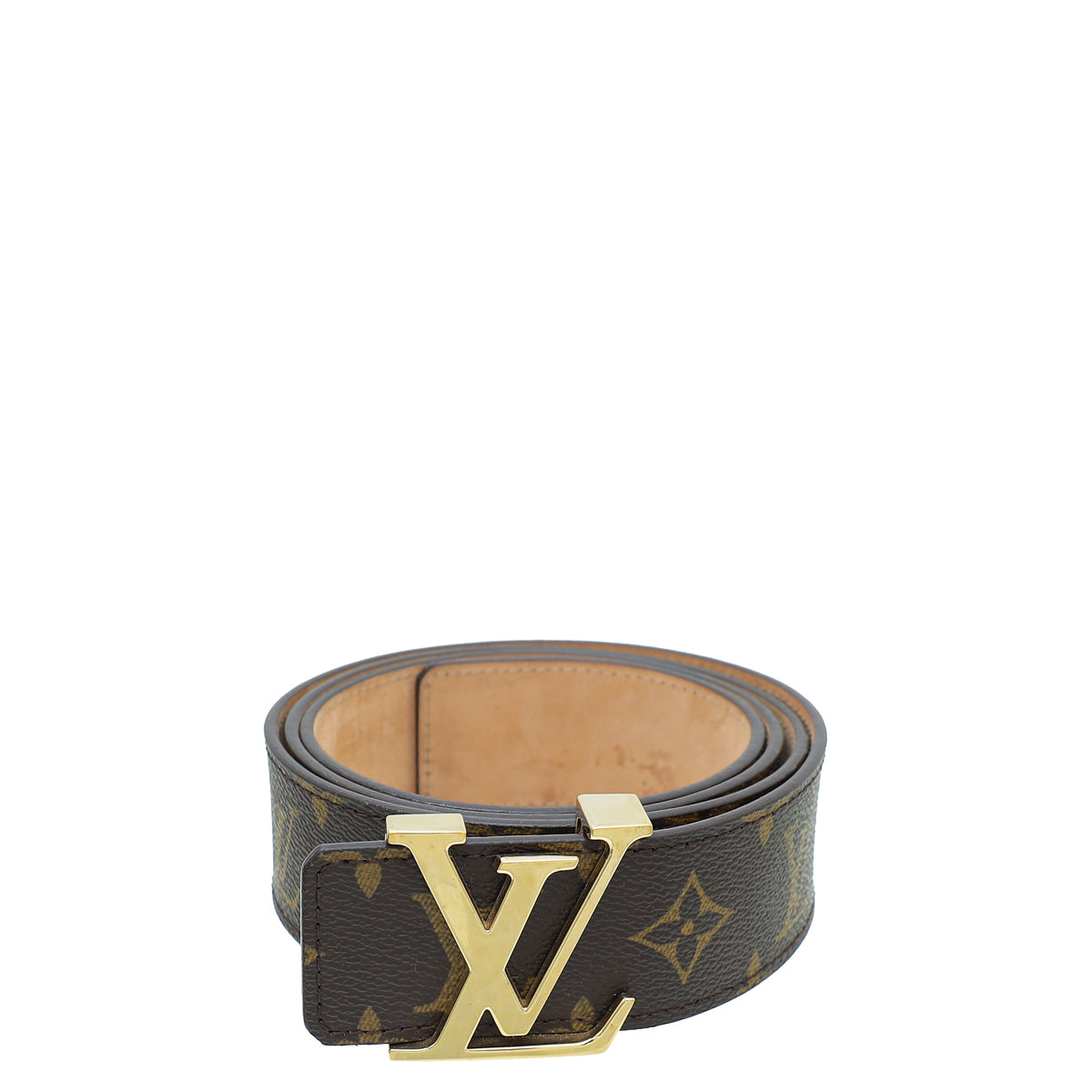 Louis Vuitton Brown Monogram Initiales 40mm Belt 44-Louis Vuitton-THE CLOSET