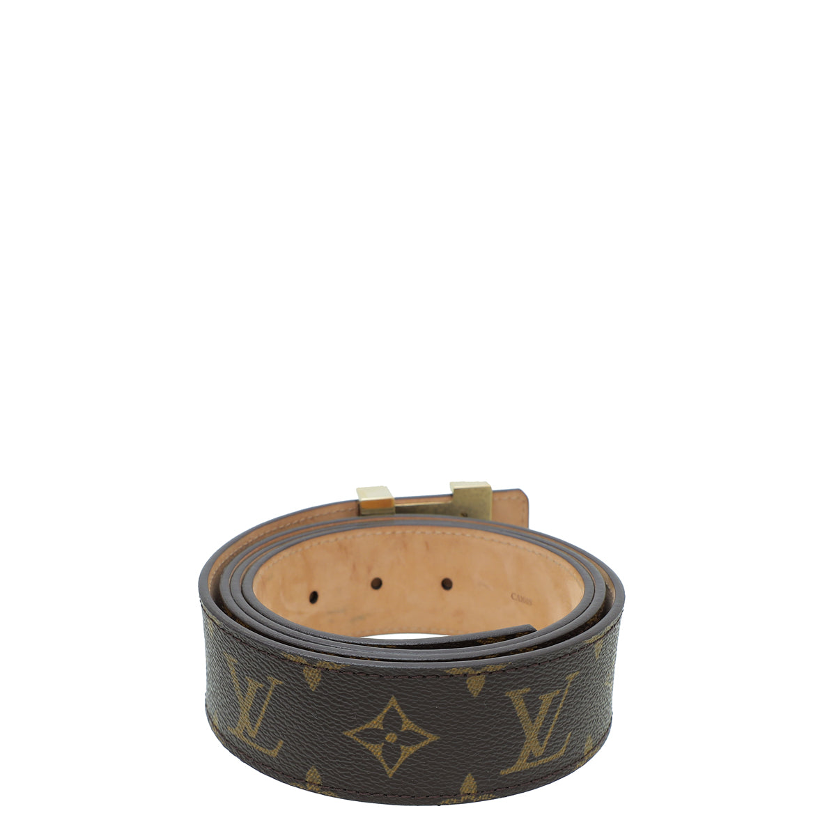 Louis Vuitton Brown Monogram Initiales 40mm Belt 44-Louis Vuitton-THE CLOSET